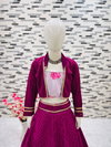 OC 161 Embroidery Georgette Kids Lehenga Choli Girls Wear Manufacturers